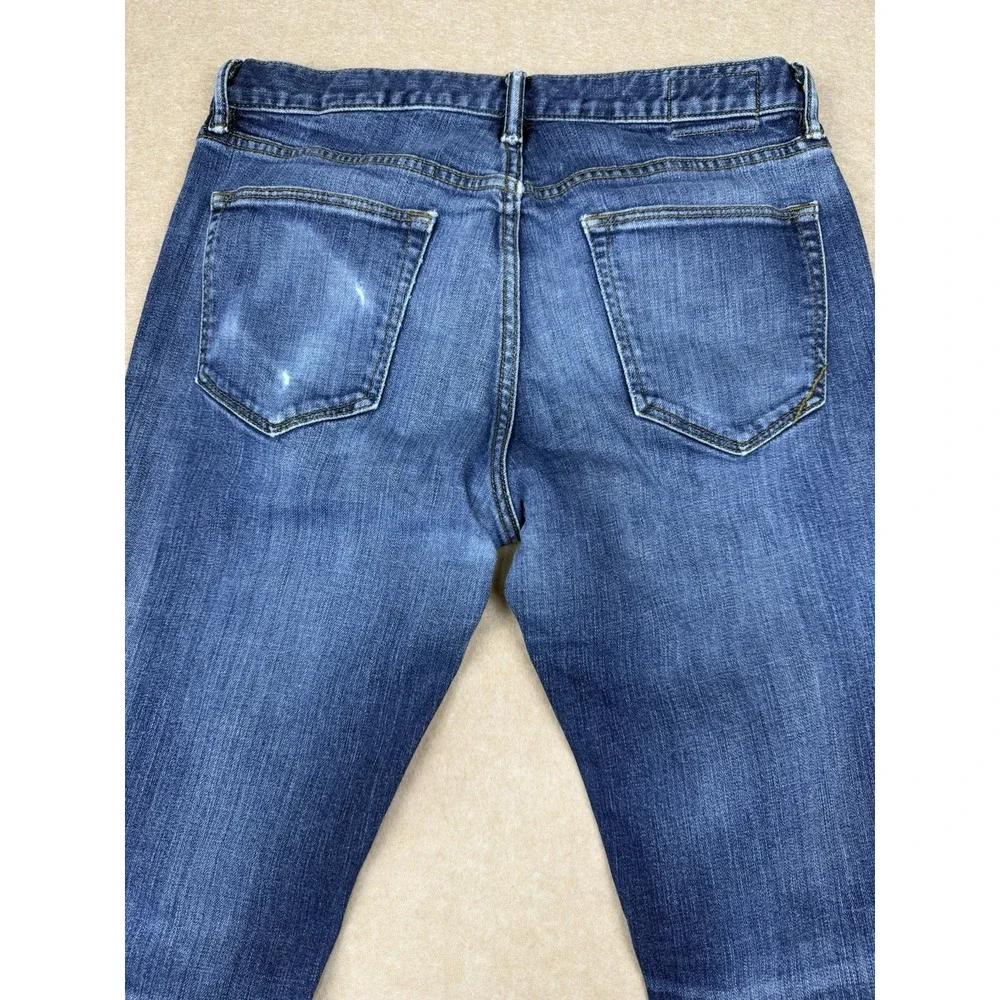 Banana Republic Jeans Men's Size 32 Blue Slim Fit Mid Rise‎ Faded Wash Denim